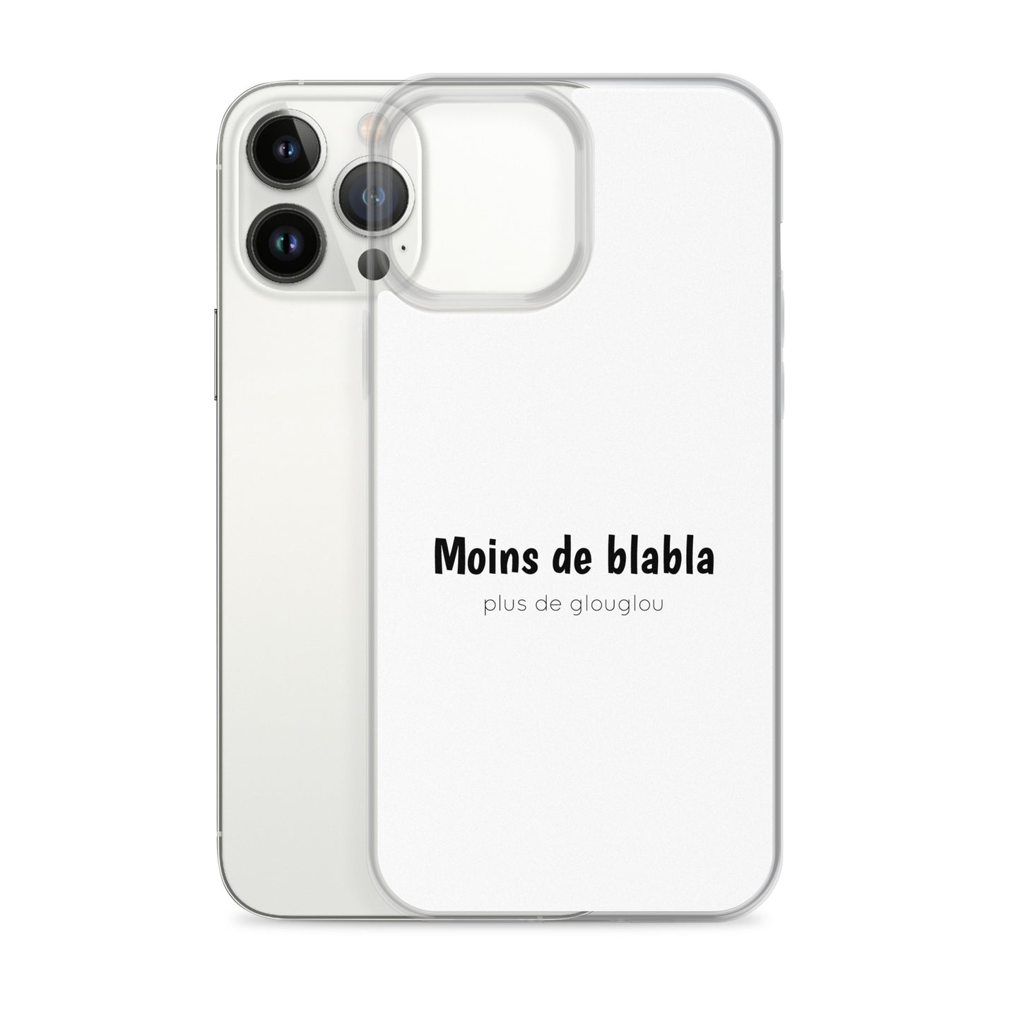 Coque iPhone Moins de blabla plus de glouglou - Sedurro