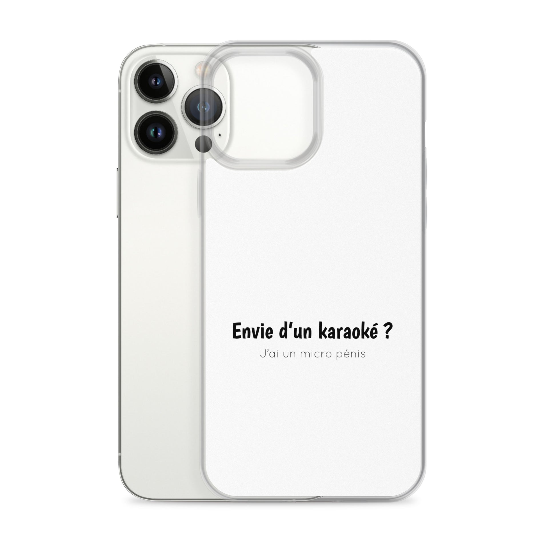 Coque iPhone Envie d'un karaoké j'ai un micro pénis - Sedurro