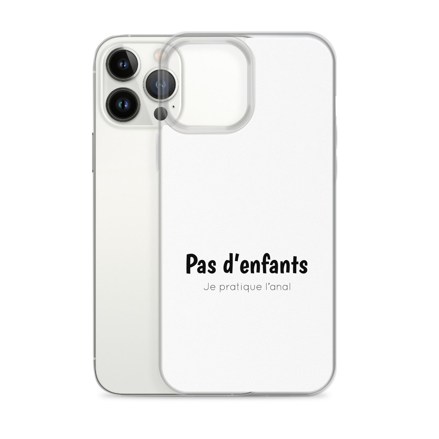 Coque iPhone Pas d'enfants je pratique l'anal - Sedurro