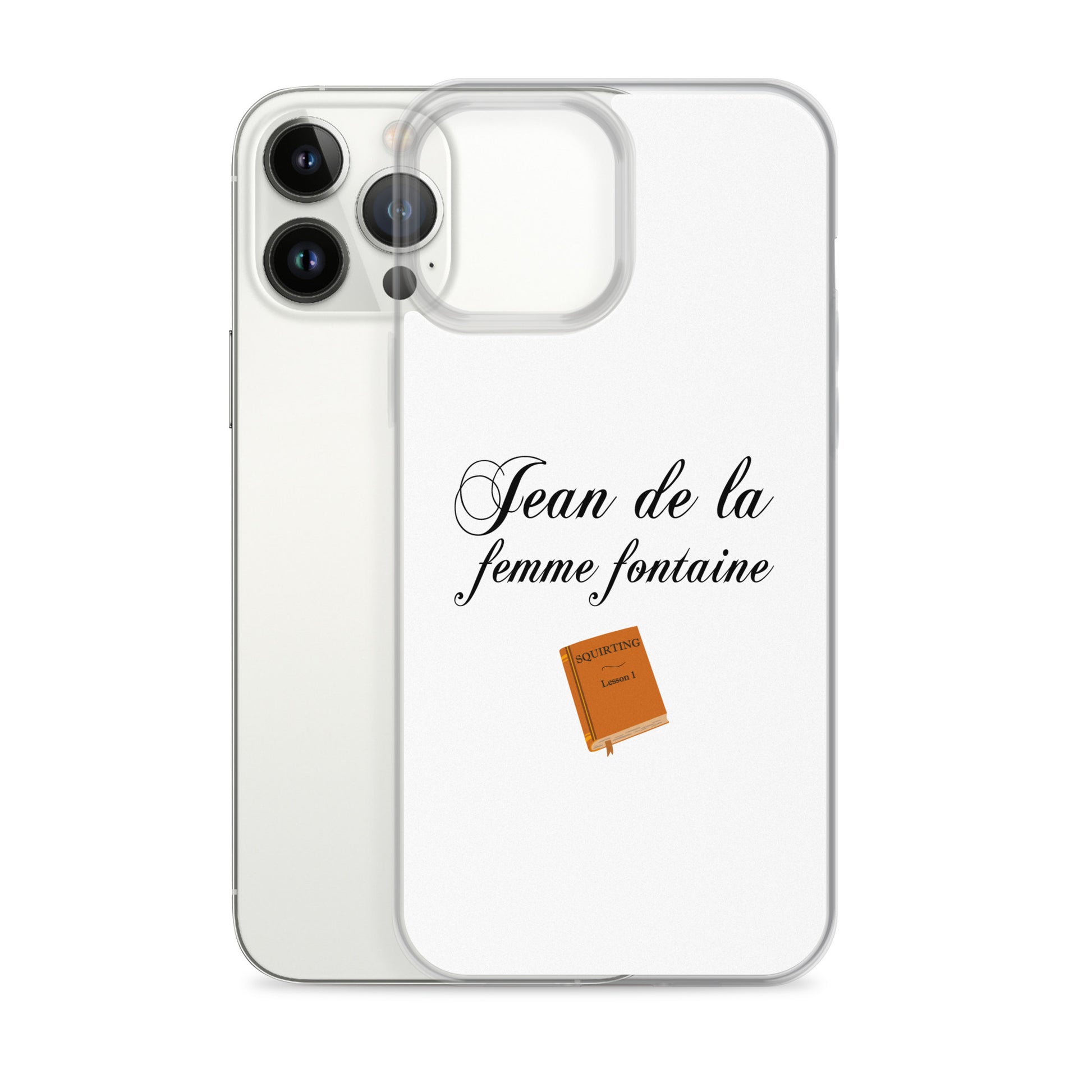 Coque iPhone Jean de la femme fontaine - Sedurro