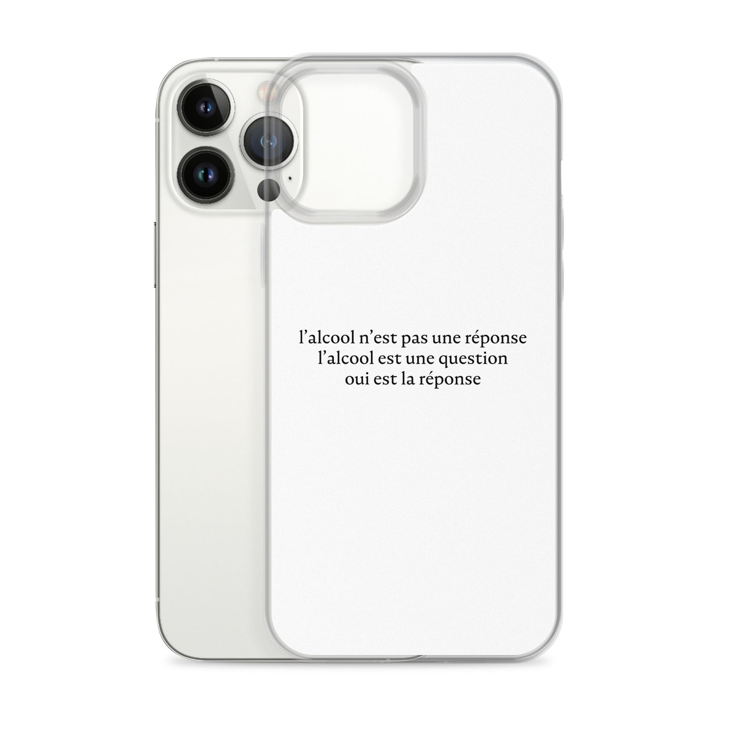 Coque iPhone L’alcool n’est pas une réponse l’alcool est une question - Sedurro