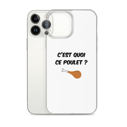 Coque iPhone C'est quoi ce poulet - Sedurro