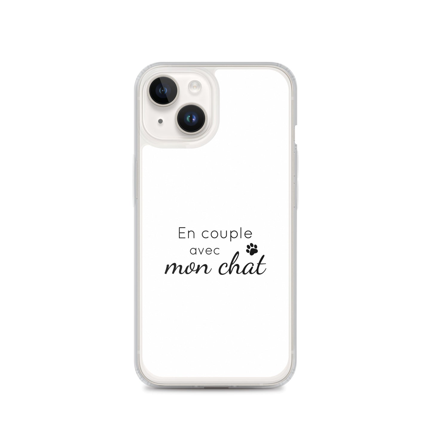 Coque iPhone En couple avec mon chat - Sedurro