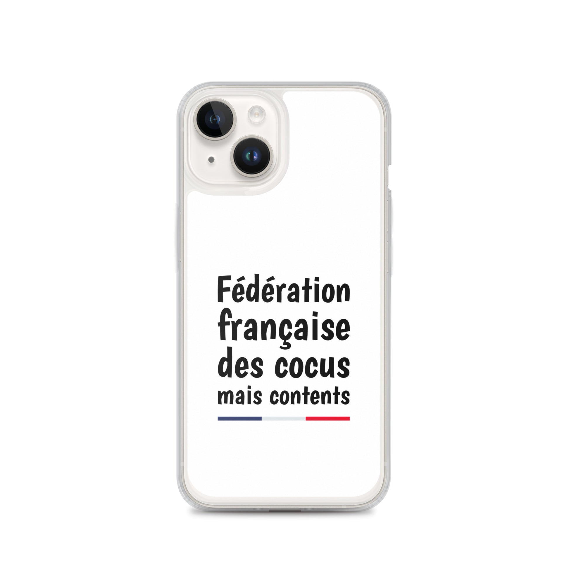 Coque iPhone Fédération française des cocus mais contents - Sedurro