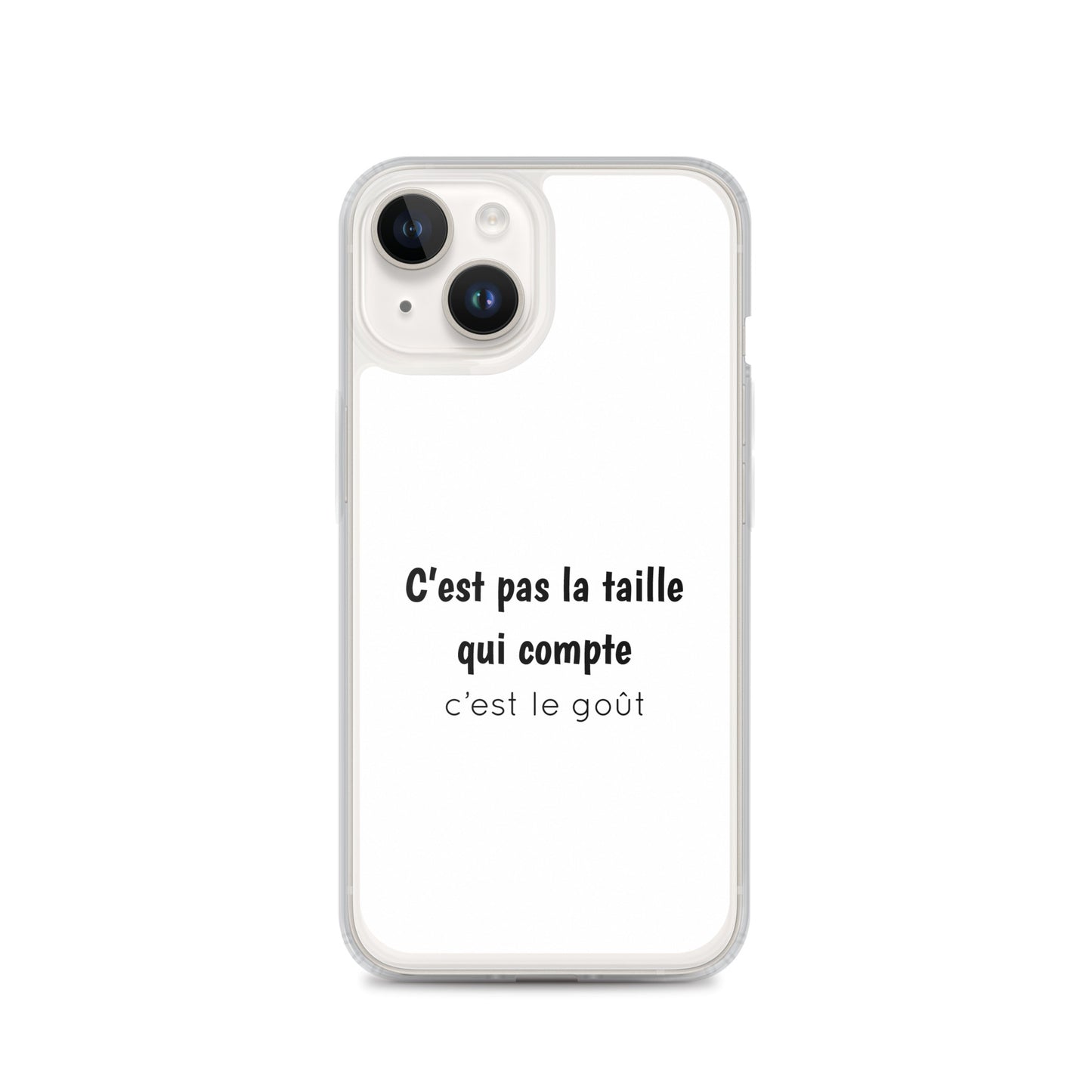 Coque iPhone C'est pas la taille qui compte c'est le goût - Sedurro