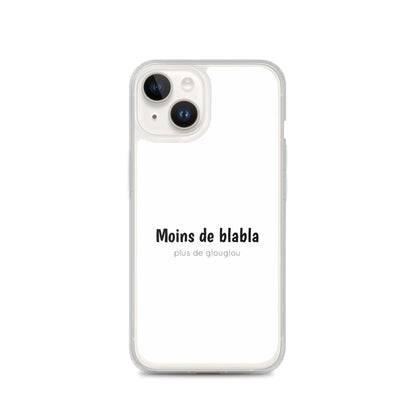 Coque iPhone Moins de blabla plus de glouglou - Sedurro