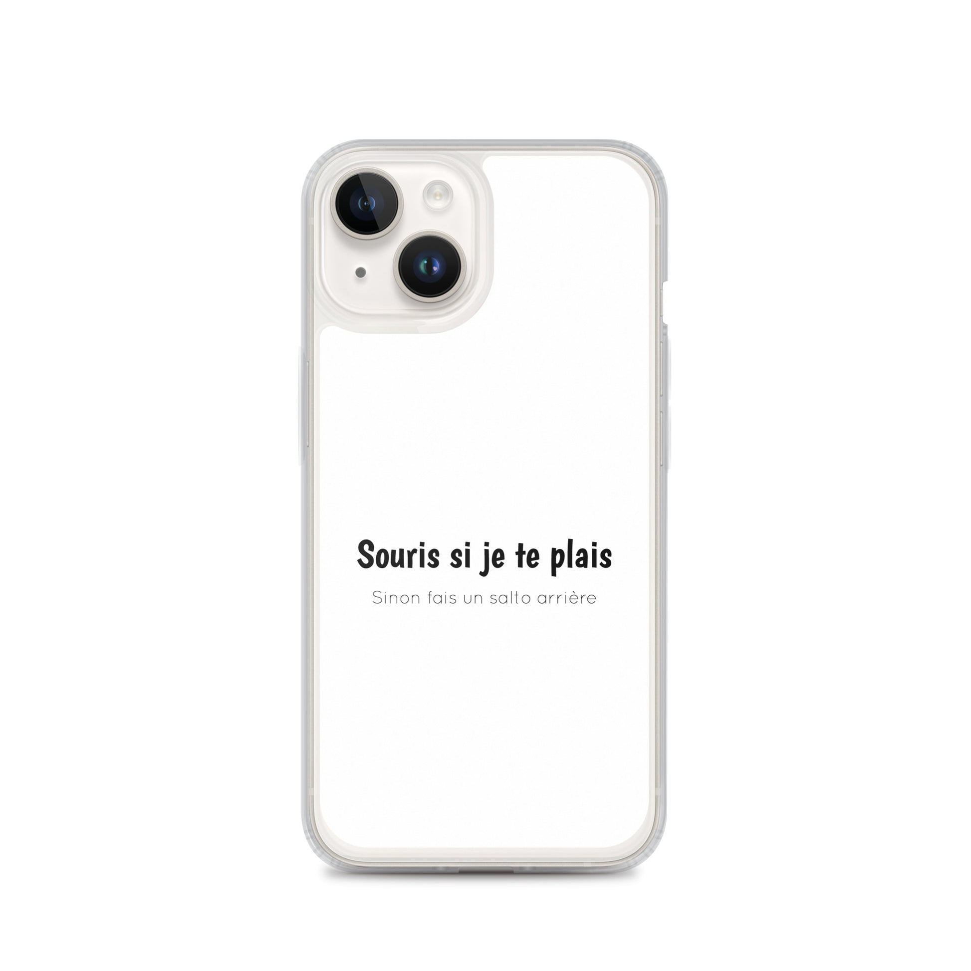 Coque iPhone Souris si je te plais sinon fais un salto arrière - Sedurro