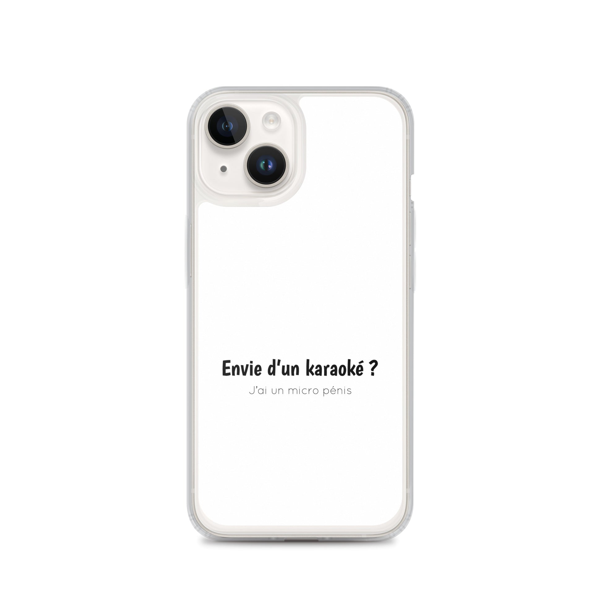 Coque iPhone Envie d'un karaoké j'ai un micro pénis - Sedurro