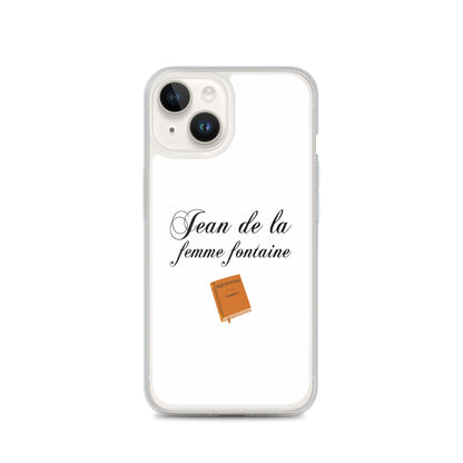 Coque iPhone Jean de la femme fontaine - Sedurro