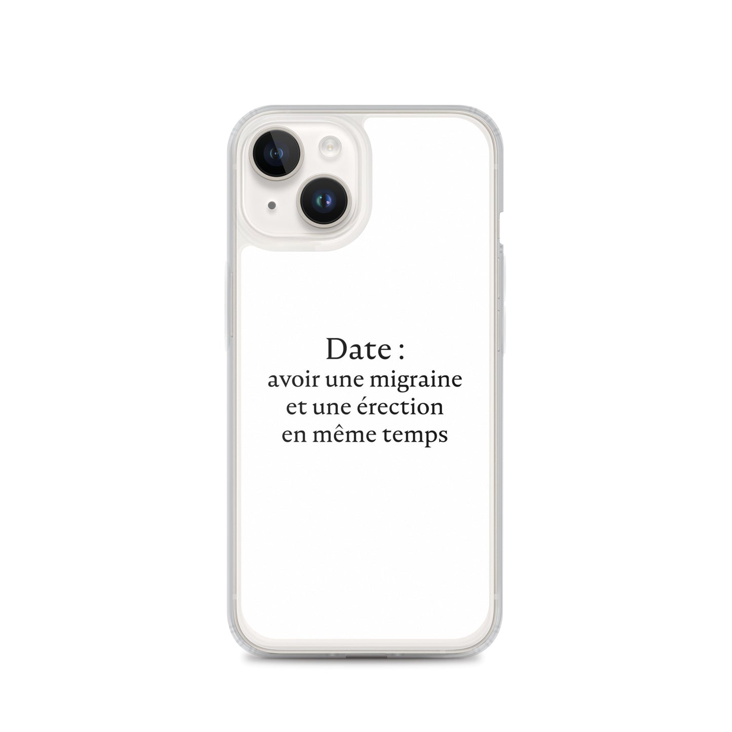 Coque iPhone Date avoir une migraine et une érection en même temps - Sedurro