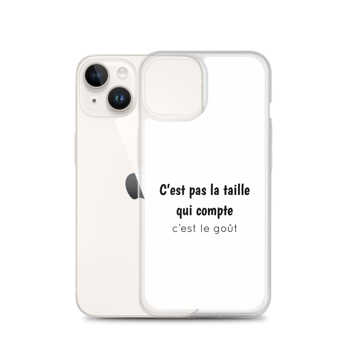 Coque iPhone C'est pas la taille qui compte c'est le goût - Sedurro