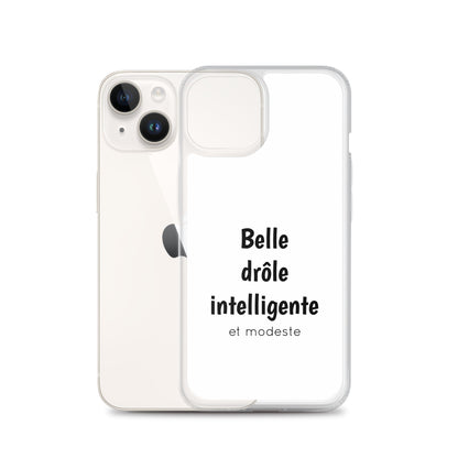 Coque iPhone Belle drôle intelligente et modeste - Sedurro