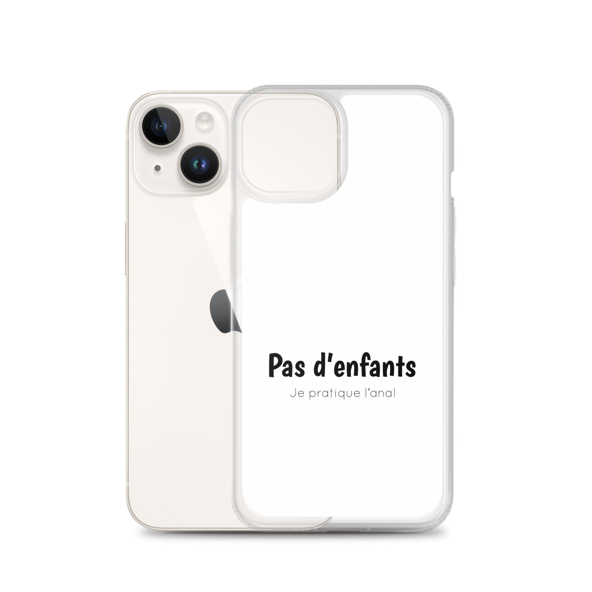 Coque iPhone Pas d'enfants je pratique l'anal - Sedurro