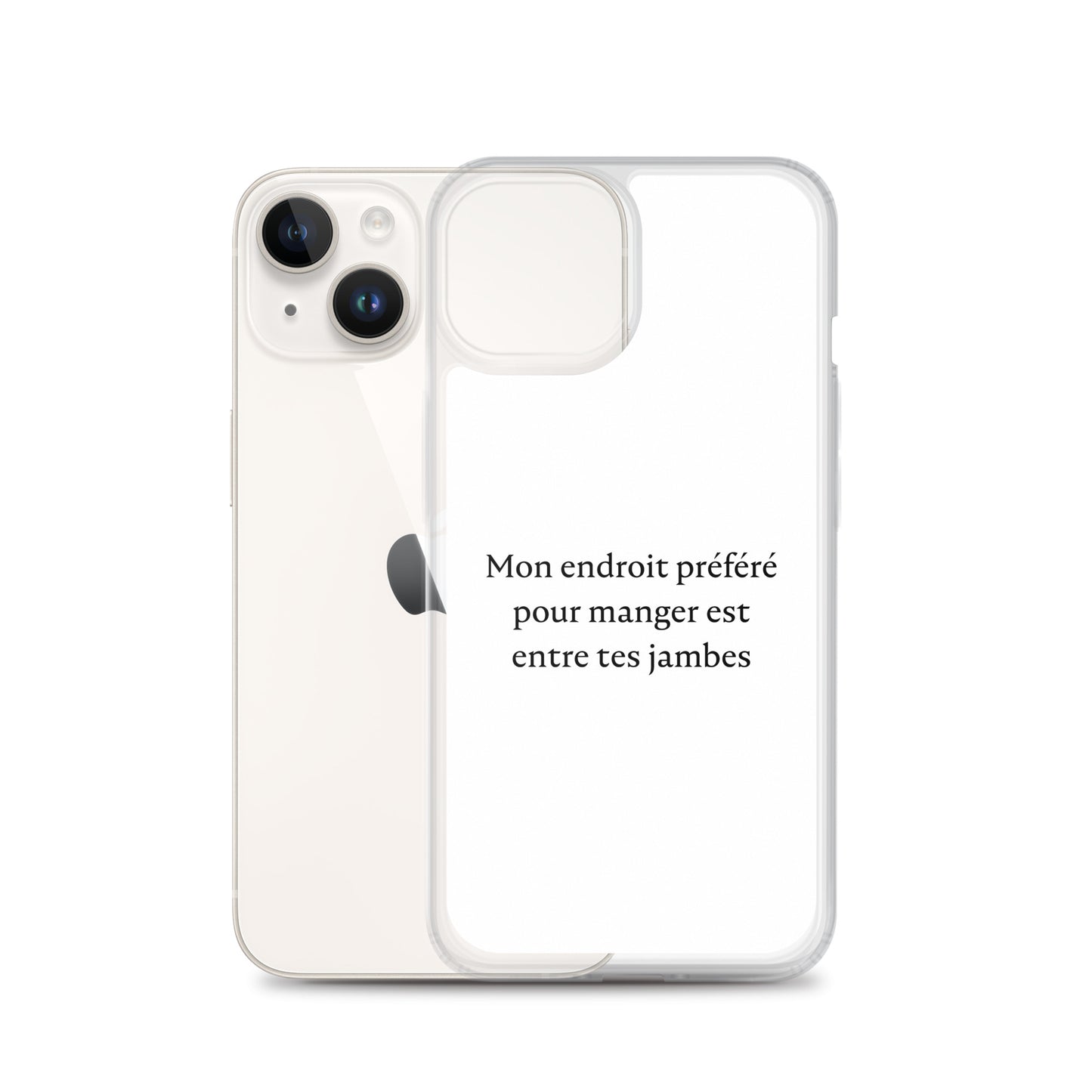 Coque iPhone Mon endroit préféré pour manger est entre tes jambes - Sedurro