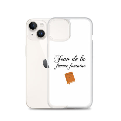 Coque iPhone Jean de la femme fontaine - Sedurro