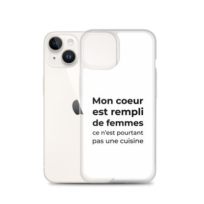 Coque iPhone Mon cœur est rempli de femmes ce n'est pourtant pas une cuisine Sedurro