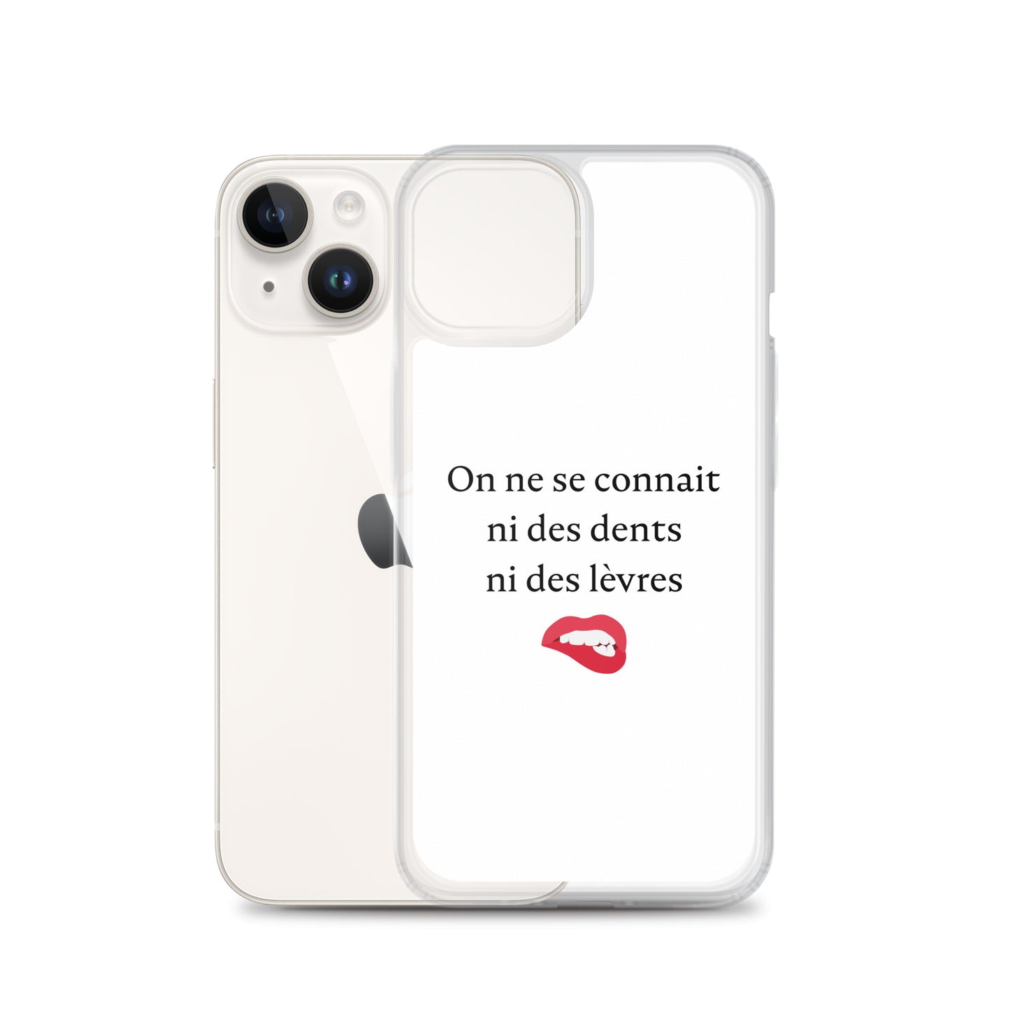 Coque iPhone On ne se connait ni des dents ni des lèvres - Sedurro