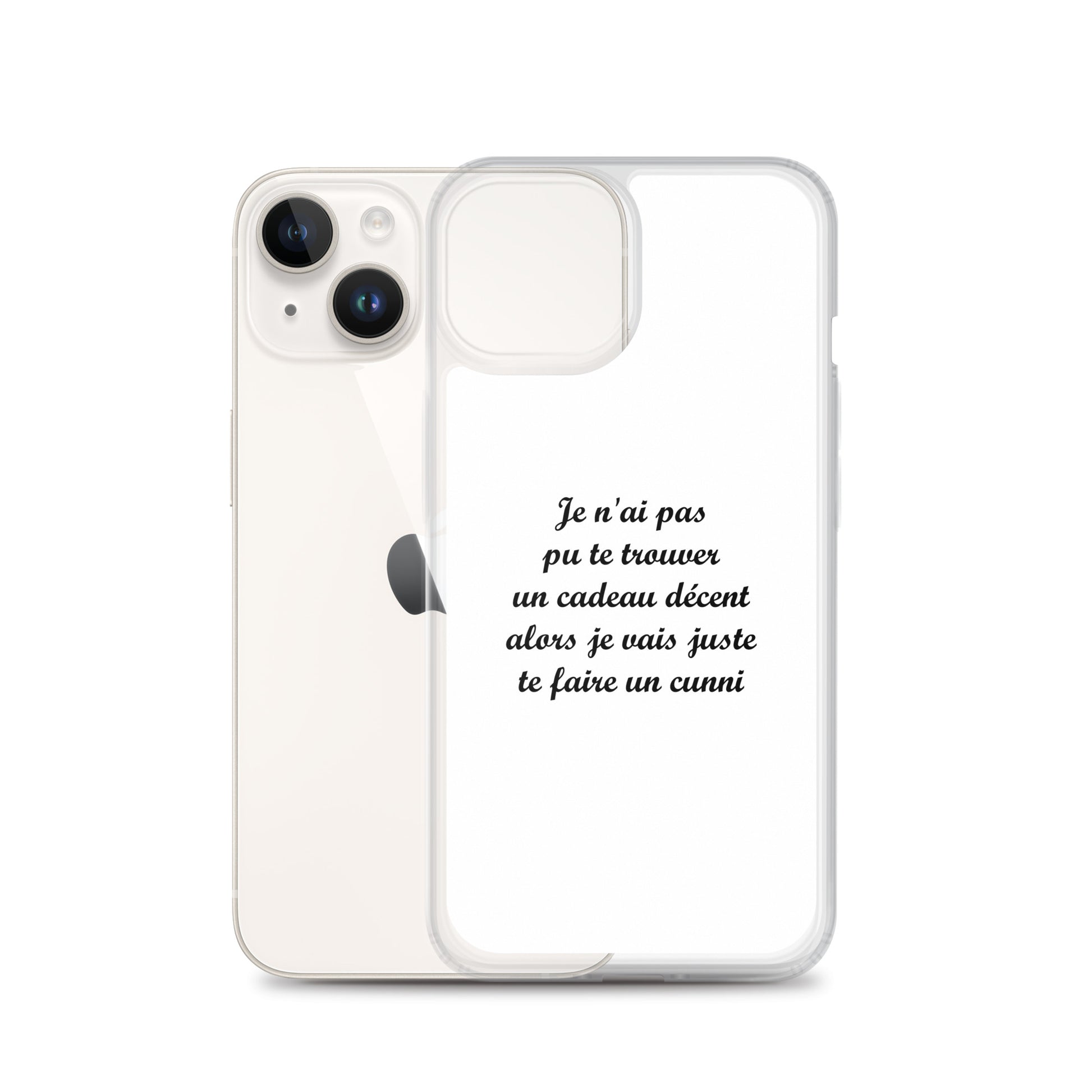 Coque iPhone Je n'ai pas pu te trouver un cadeau décent alors je vais juste te faire un cunni - Sedurro