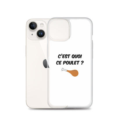 Coque iPhone C'est quoi ce poulet - Sedurro