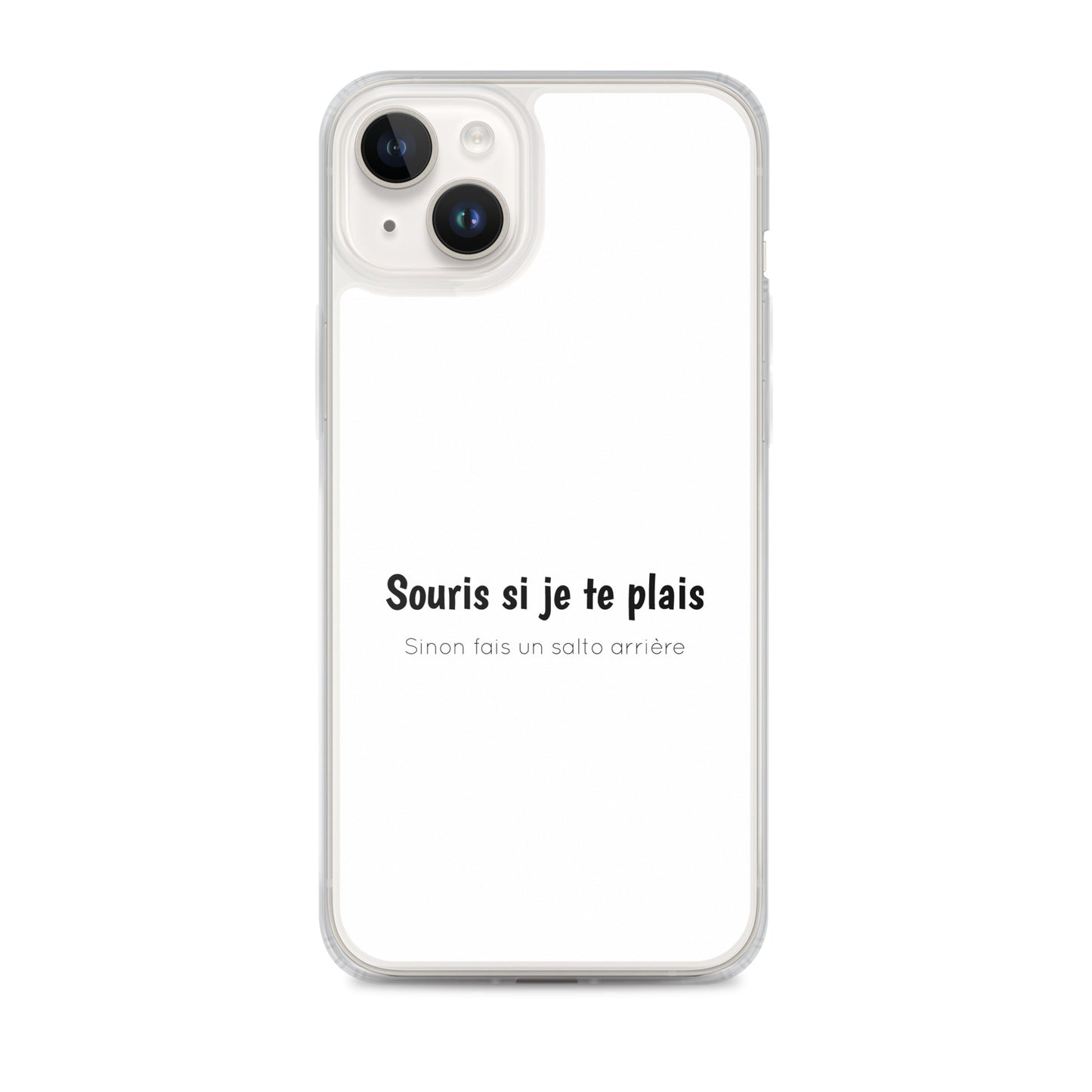 Coque iPhone Souris si je te plais sinon fais un salto arrière - Sedurro