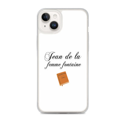 Coque iPhone Jean de la femme fontaine - Sedurro