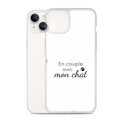 Coque iPhone En couple avec mon chat - Sedurro