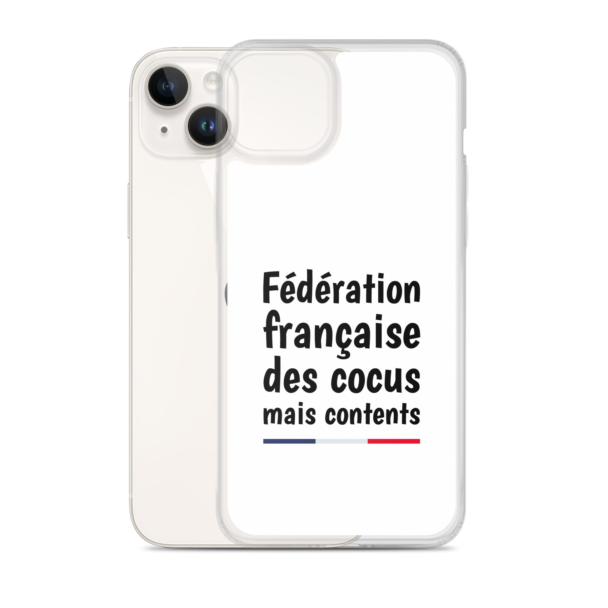 Coque iPhone Fédération française des cocus mais contents - Sedurro