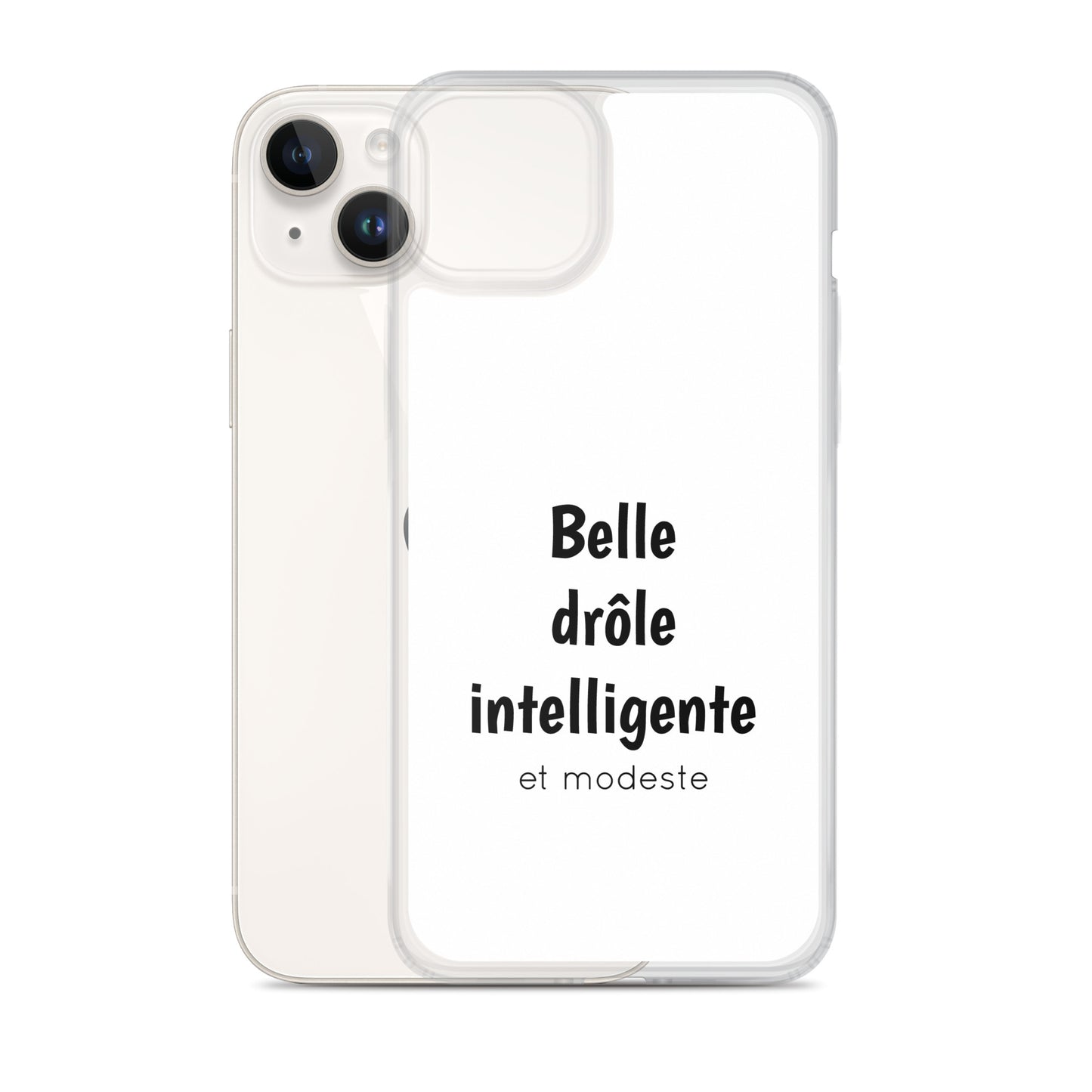 Coque iPhone Belle drôle intelligente et modeste - Sedurro