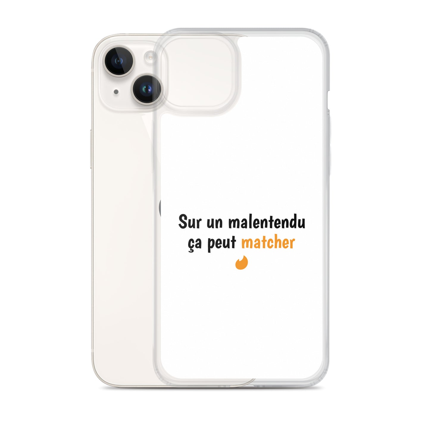 Coque iPhone Sur un malentendu ça peut matcher - Sedurro