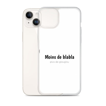 Coque iPhone Moins de blabla plus de glouglou - Sedurro