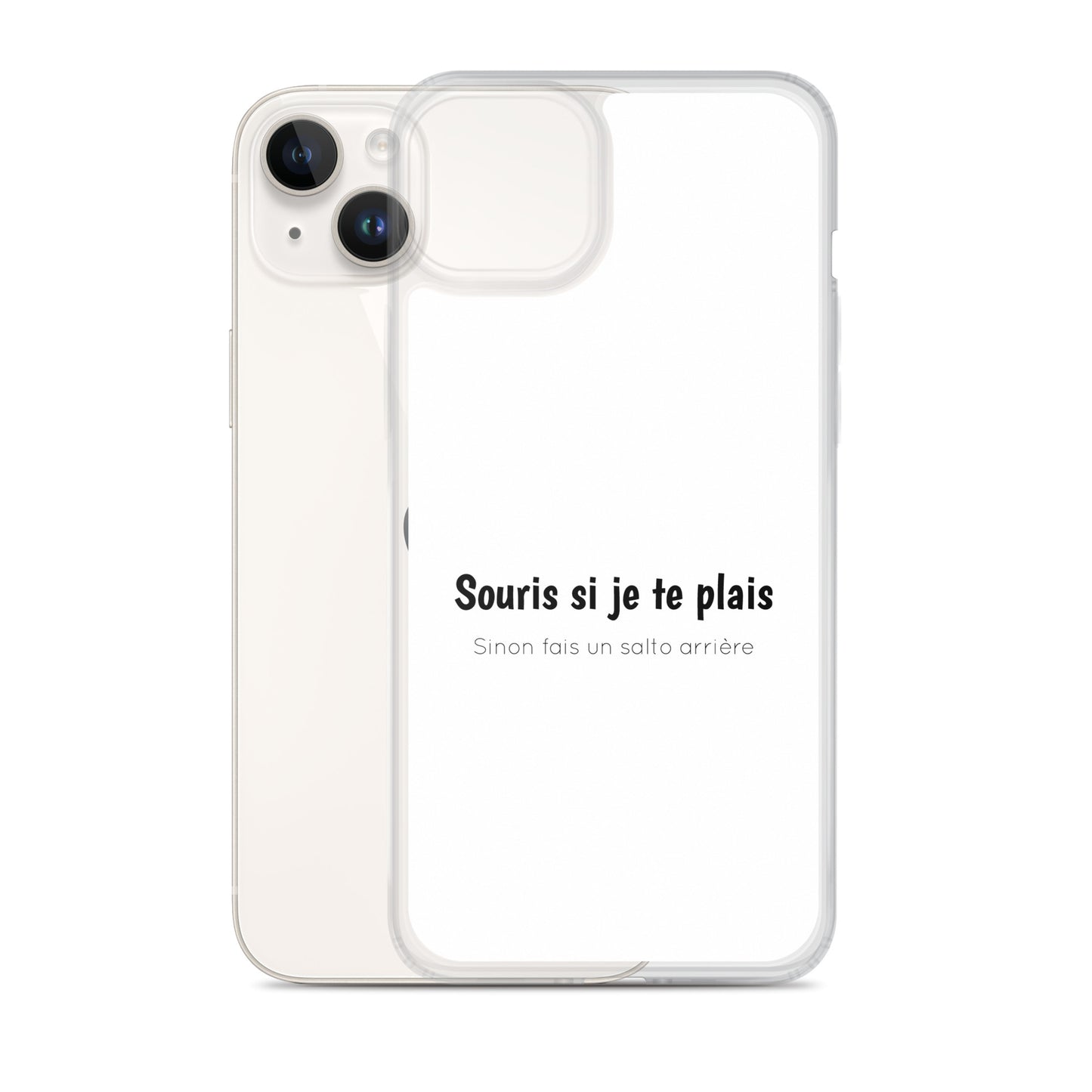 Coque iPhone Souris si je te plais sinon fais un salto arrière - Sedurro