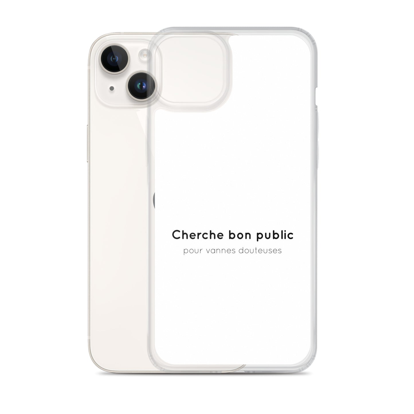 Coque iPhone Cherche bon public pour vannes douteuses - Sedurro