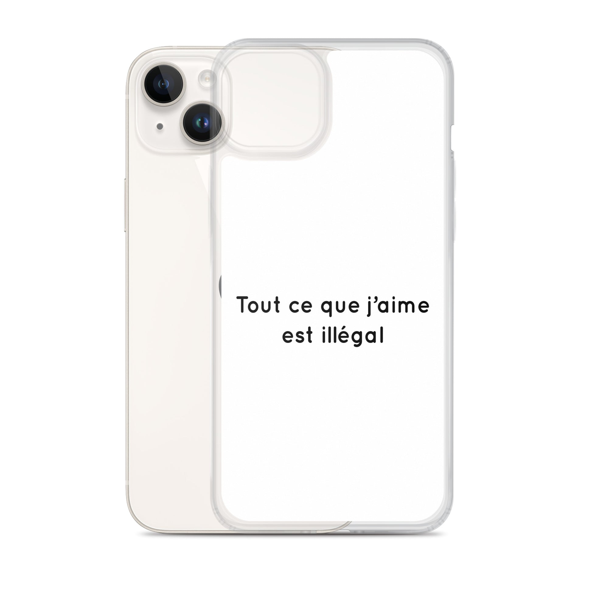 Coque iPhone Tout ce que j'aime est illégal - Sedurro