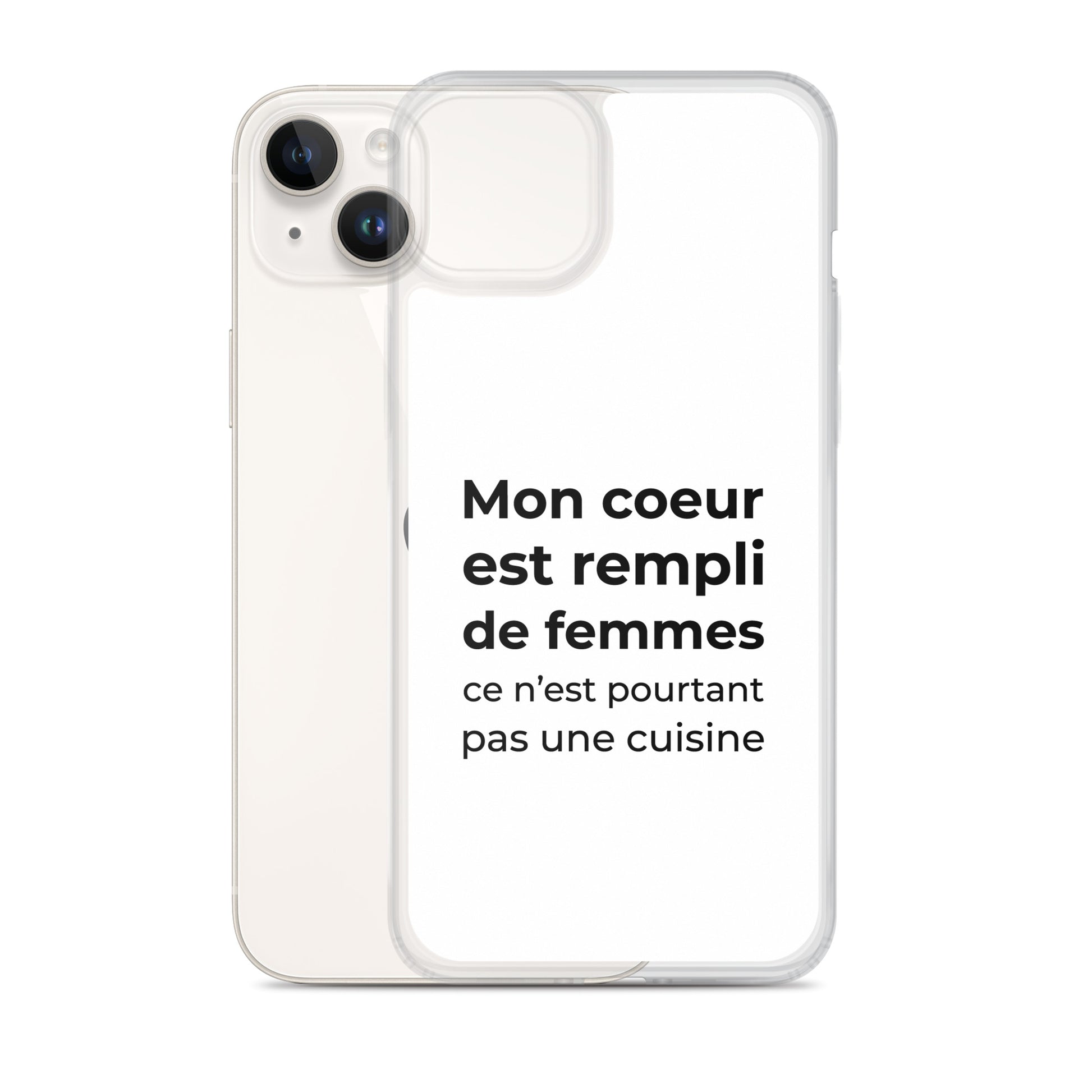 Coque iPhone Mon cœur est rempli de femmes ce n'est pourtant pas une cuisine Sedurro