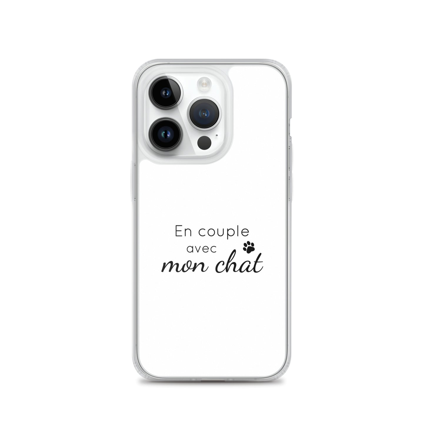 Coque iPhone En couple avec mon chat - Sedurro