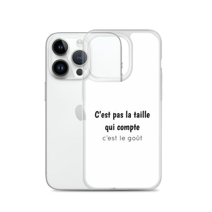 Coque iPhone C'est pas la taille qui compte c'est le goût - Sedurro