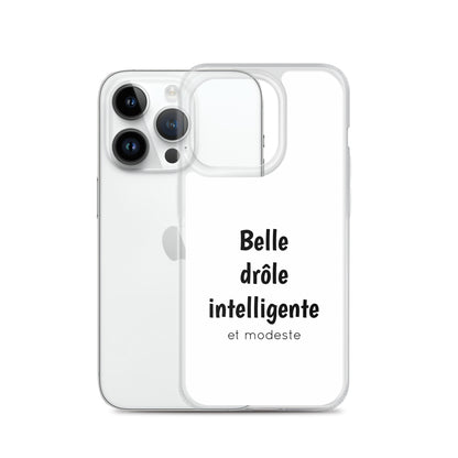 Coque iPhone Belle drôle intelligente et modeste - Sedurro