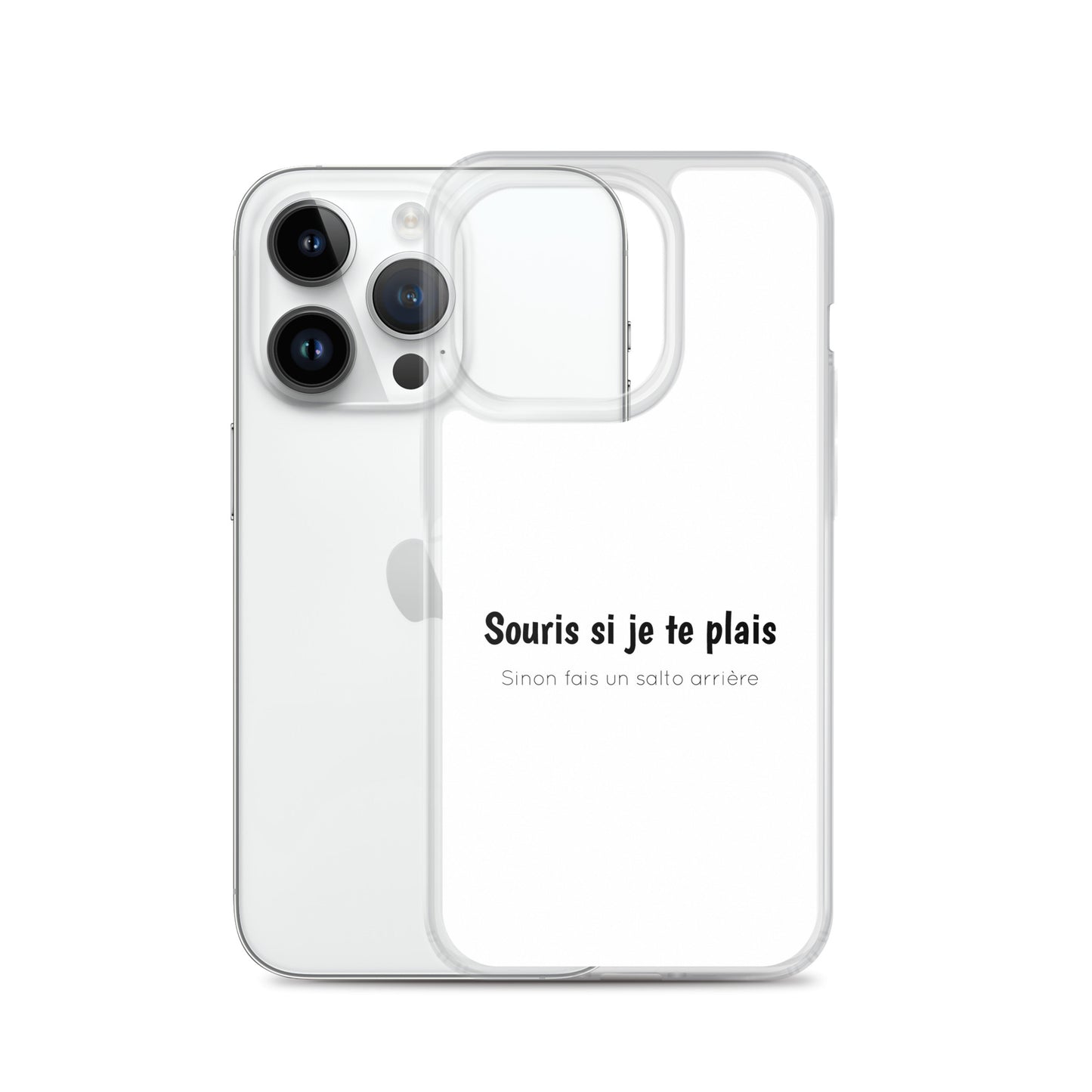 Coque iPhone Souris si je te plais sinon fais un salto arrière - Sedurro