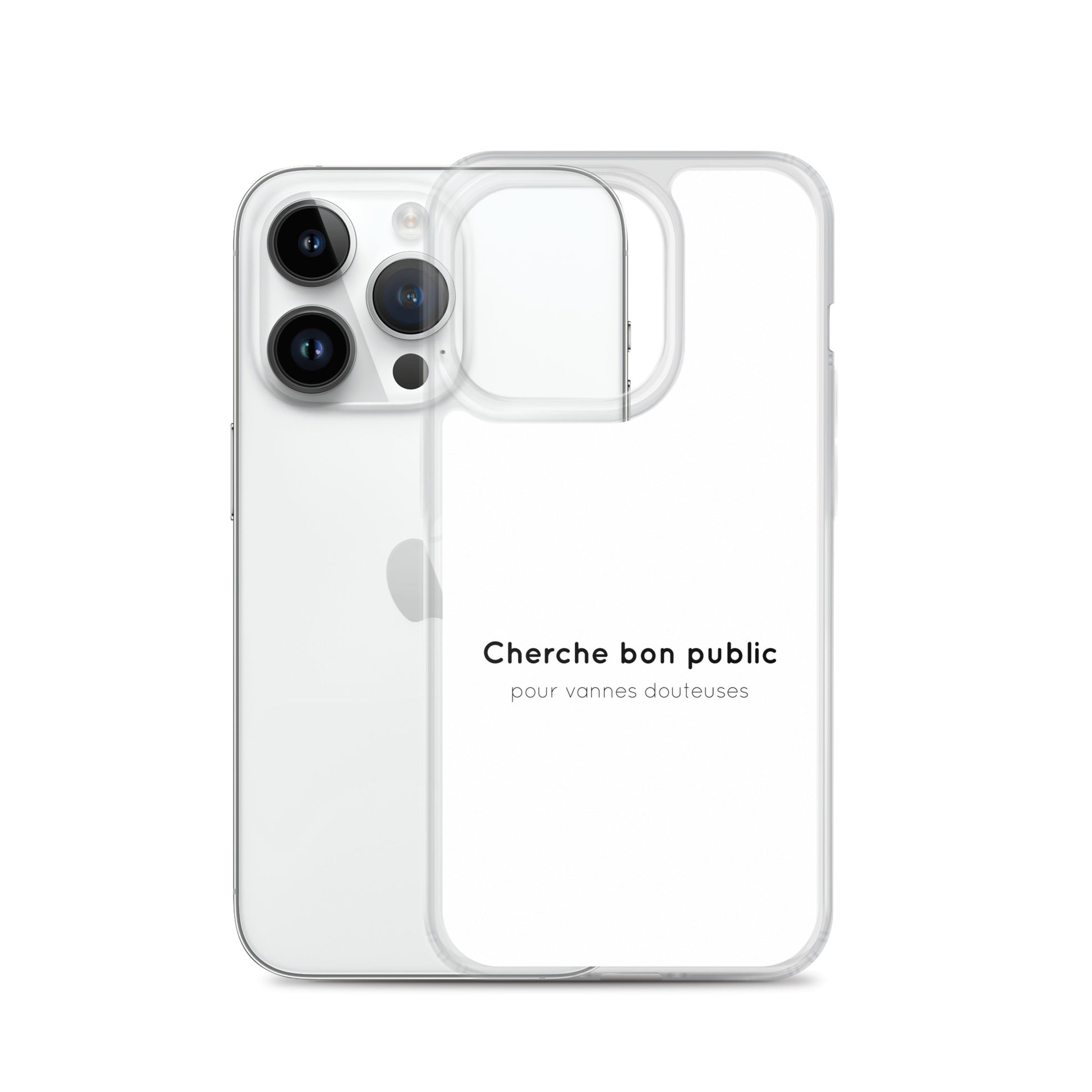 Coque iPhone Cherche bon public pour vannes douteuses - Sedurro