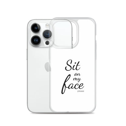 Coque iPhone Sit on my face please - Sedurro