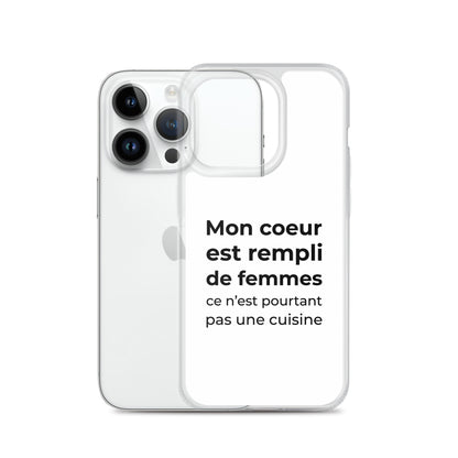 Coque iPhone Mon cœur est rempli de femmes ce n'est pourtant pas une cuisine Sedurro