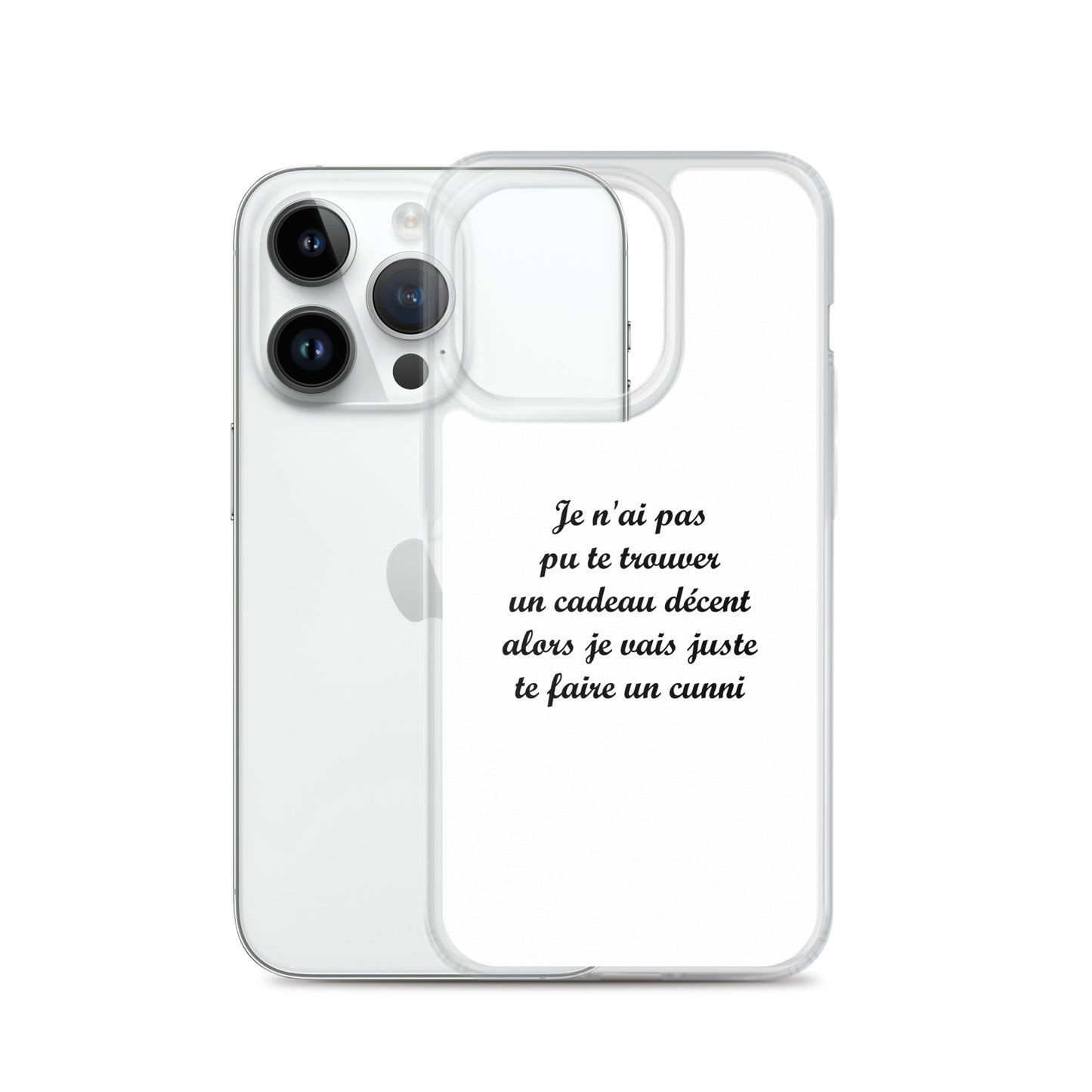 Coque iPhone Je n'ai pas pu te trouver un cadeau décent alors je vais juste te faire un cunni - Sedurro