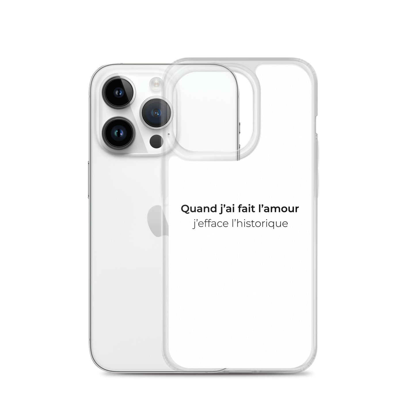 Coque iPhone Quand j'ai fait l'amour j'efface l'historique - Sedurro