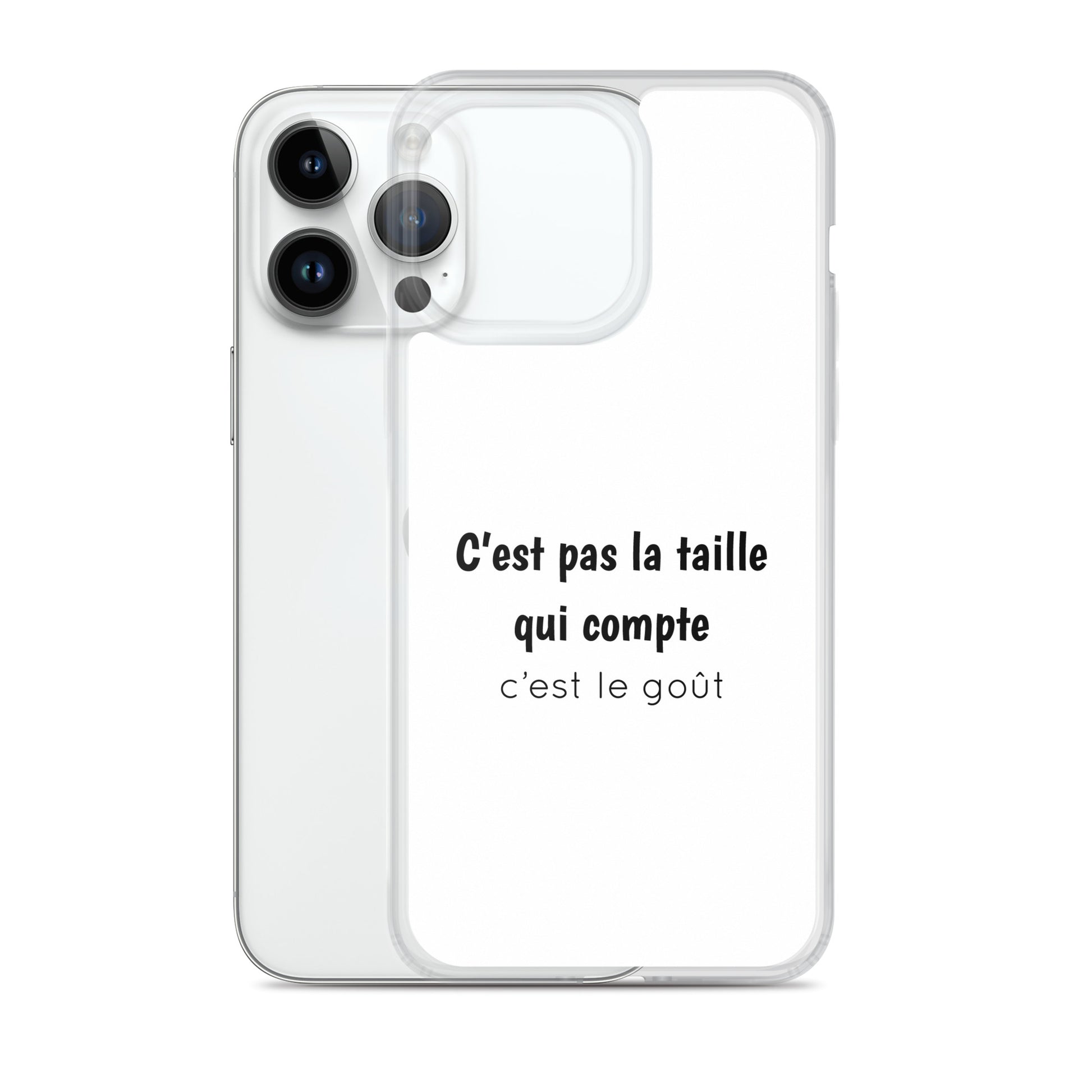 Coque iPhone C'est pas la taille qui compte c'est le goût - Sedurro