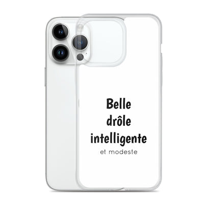 Coque iPhone Belle drôle intelligente et modeste - Sedurro