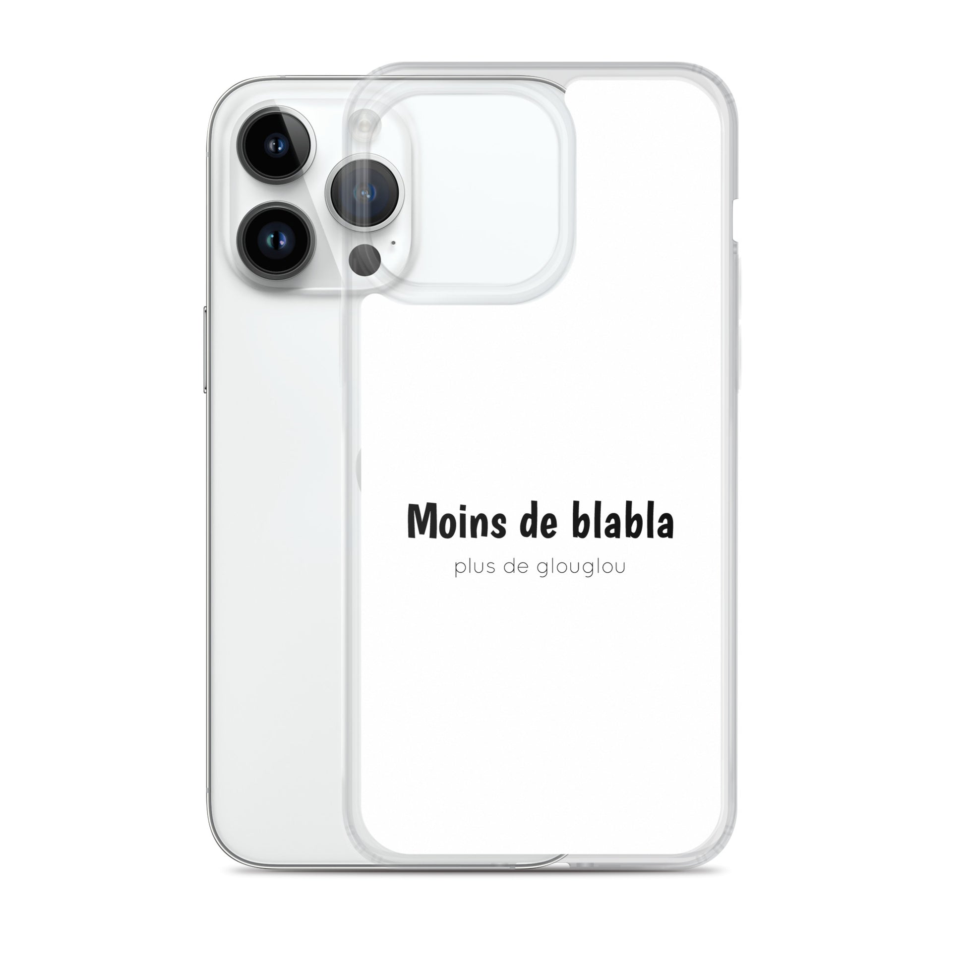 Coque iPhone Moins de blabla plus de glouglou - Sedurro