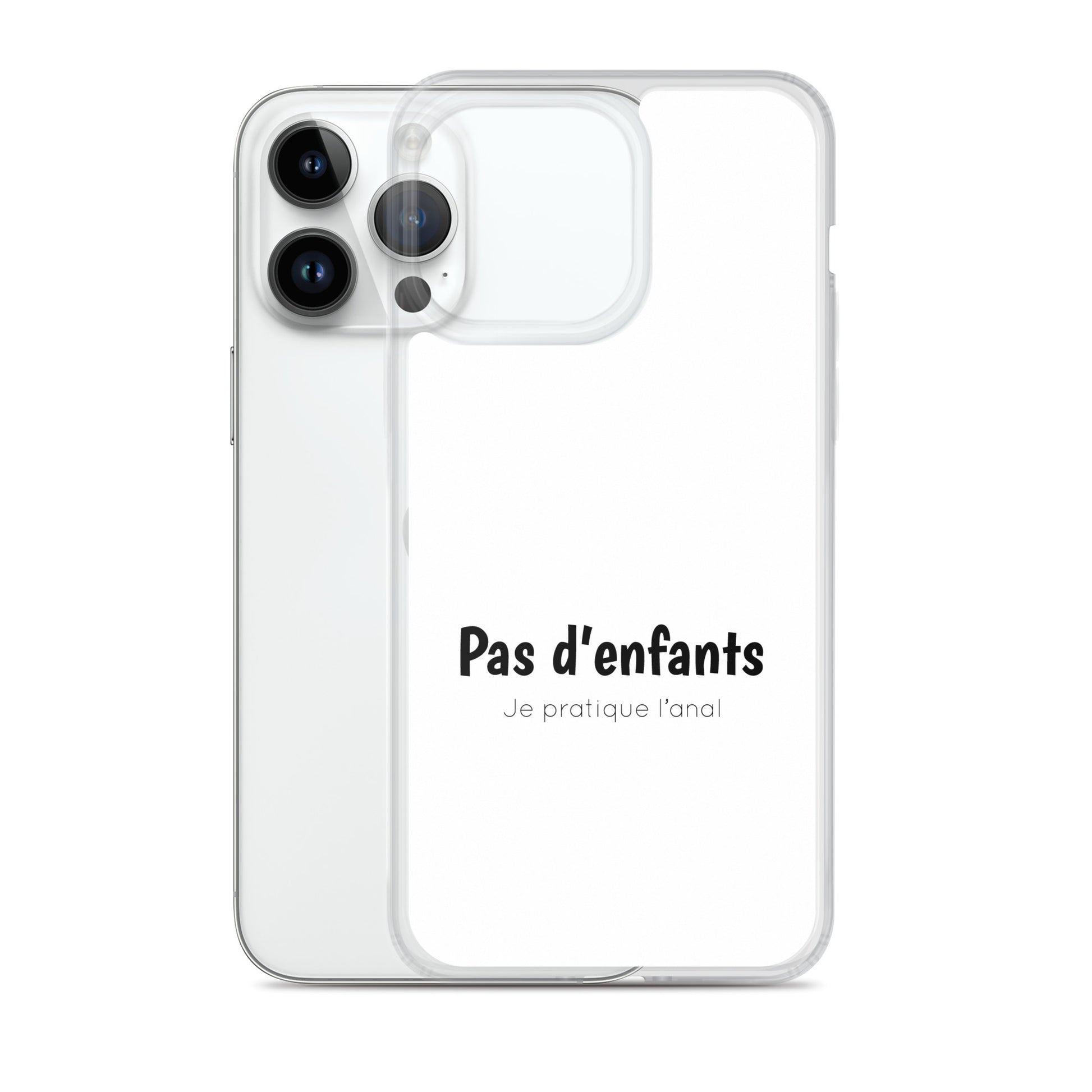 Coque iPhone Pas d'enfants je pratique l'anal - Sedurro