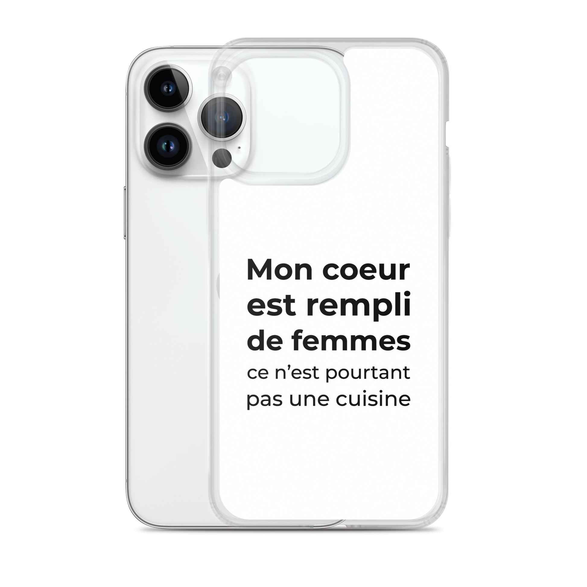 Coque iPhone Mon cœur est rempli de femmes ce n'est pourtant pas une cuisine Sedurro