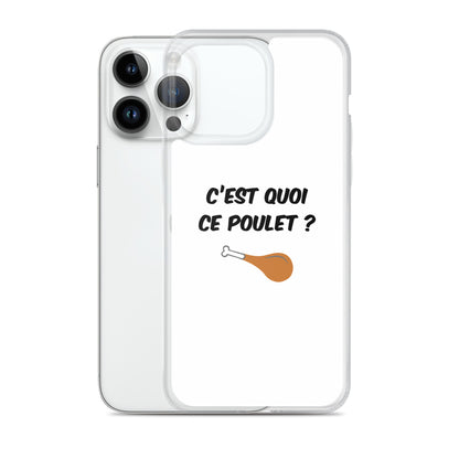 Coque iPhone C'est quoi ce poulet - Sedurro