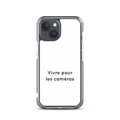 Coque iPhone Vivre pour les caméras - Sedurro